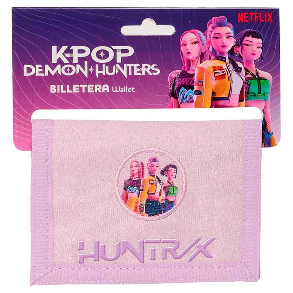 K-POP Demon Hunters Iconic Wallet with Head, Coin Purse, Comfortable and Versatile, Strength, 12.5 x 9.5 cm
