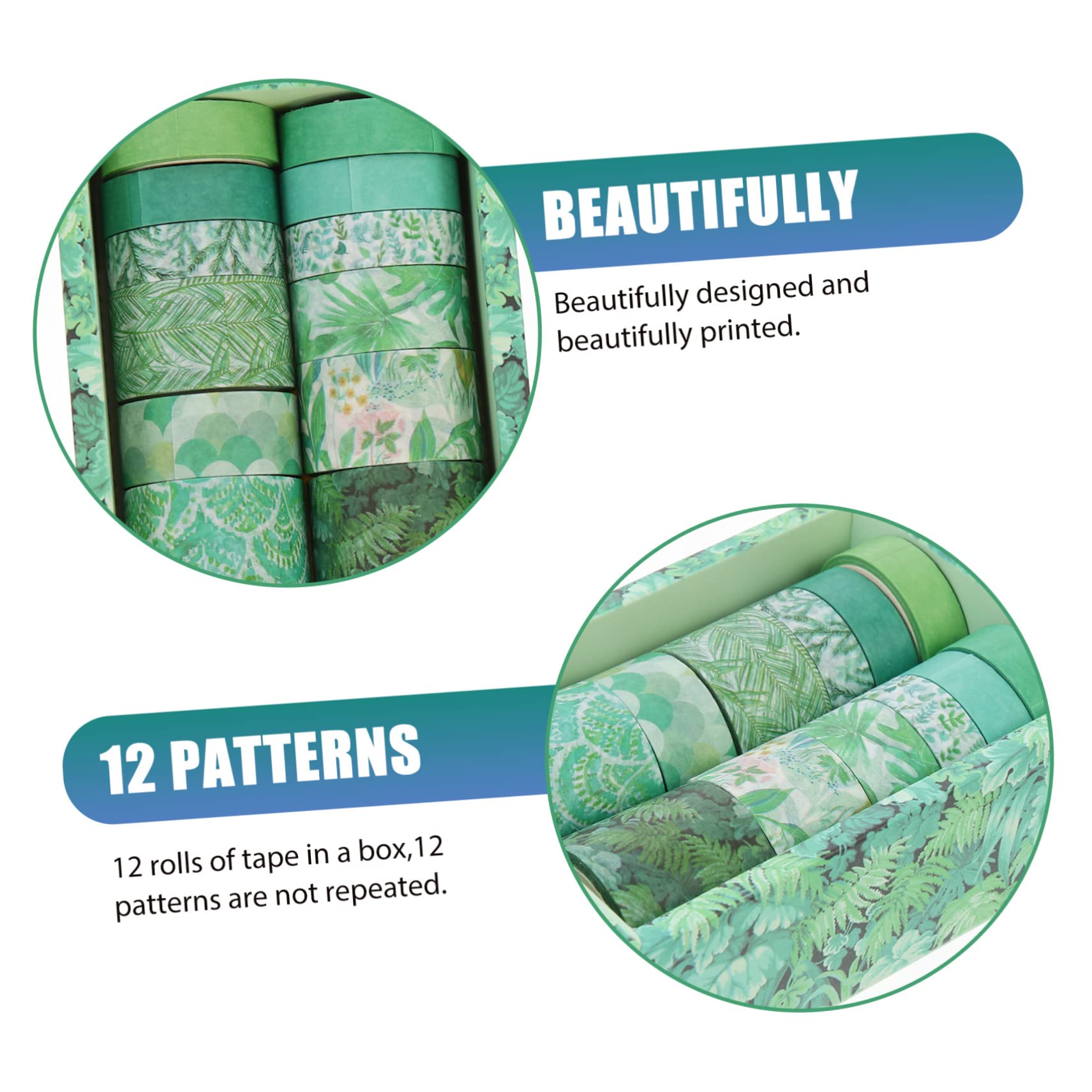 SHINEOFI 36rotoli Nastro Adesivo Colorato Washi Per Scrapbooking e Fai Da Te Di Tapes Decorativi Per Diari Album e Attività Creative Design Vivaci e Materiale Di Alta Qualità