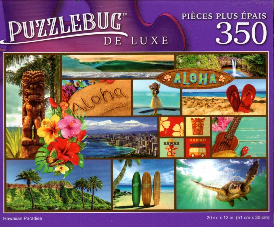 Hawaiian Paradise - 350 Pieces Deluxe Jigsaw Puzzle for Adult