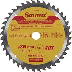Lâmina De Serra Circular Metal Duro Para Madeira 235 X 25 X 40T - CCS235-40CW