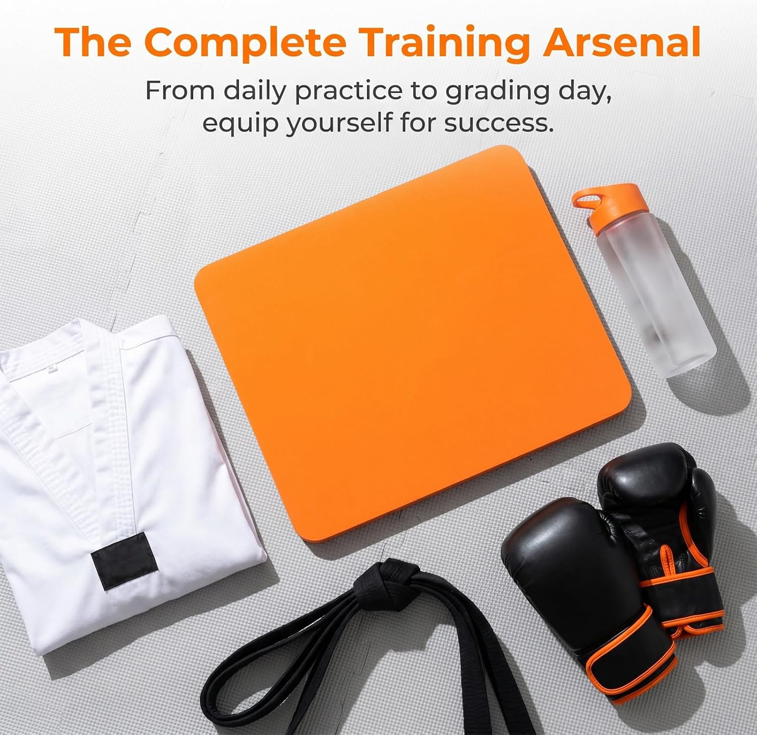 Karate Breaking Board for Martial Arts Demonstration and Schools, Eva Material with Standardized Comfortable Grip, Rebreakable Kick Practice Training Board in Orange for Youth