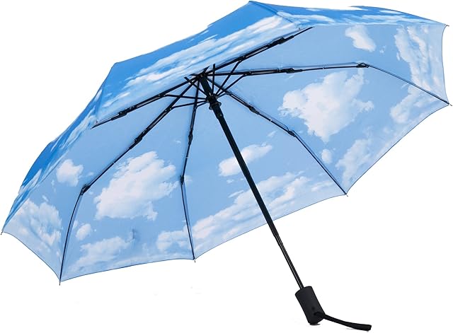 SY Compact Travel Umbrella Windproof Auto Open Close Unbreakable Umbrellas