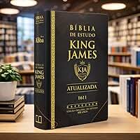 Biblia de Estudo King James | KJA | Letra Grande | Capa Dura | Gold Black