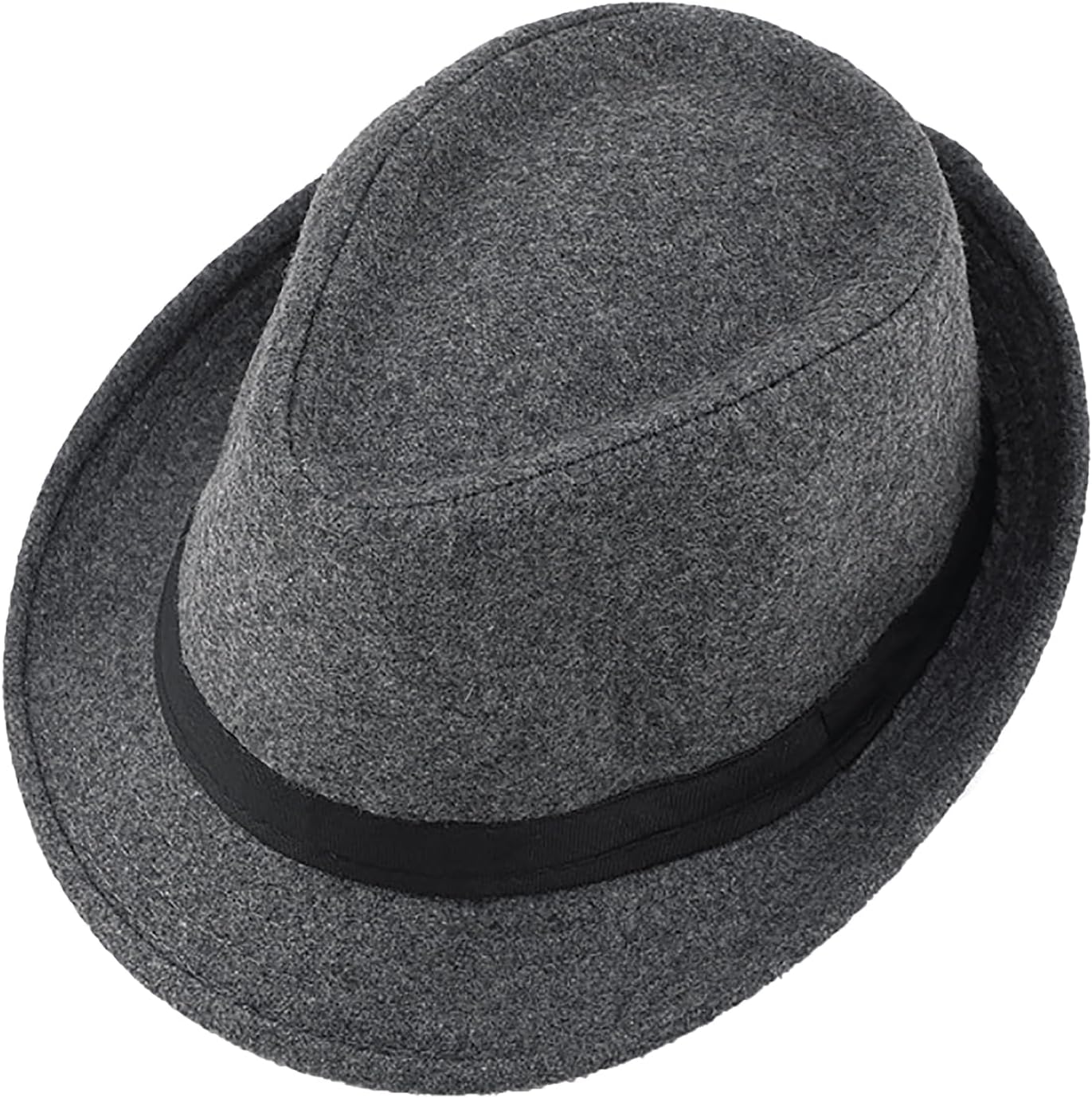 Classic Felt Fedora Hat for Men, Timelessly Manhattan Structured Trilby Hat Vintage Panama Jazz Hat Winter Warm Wool Hat Gift - Image 3
