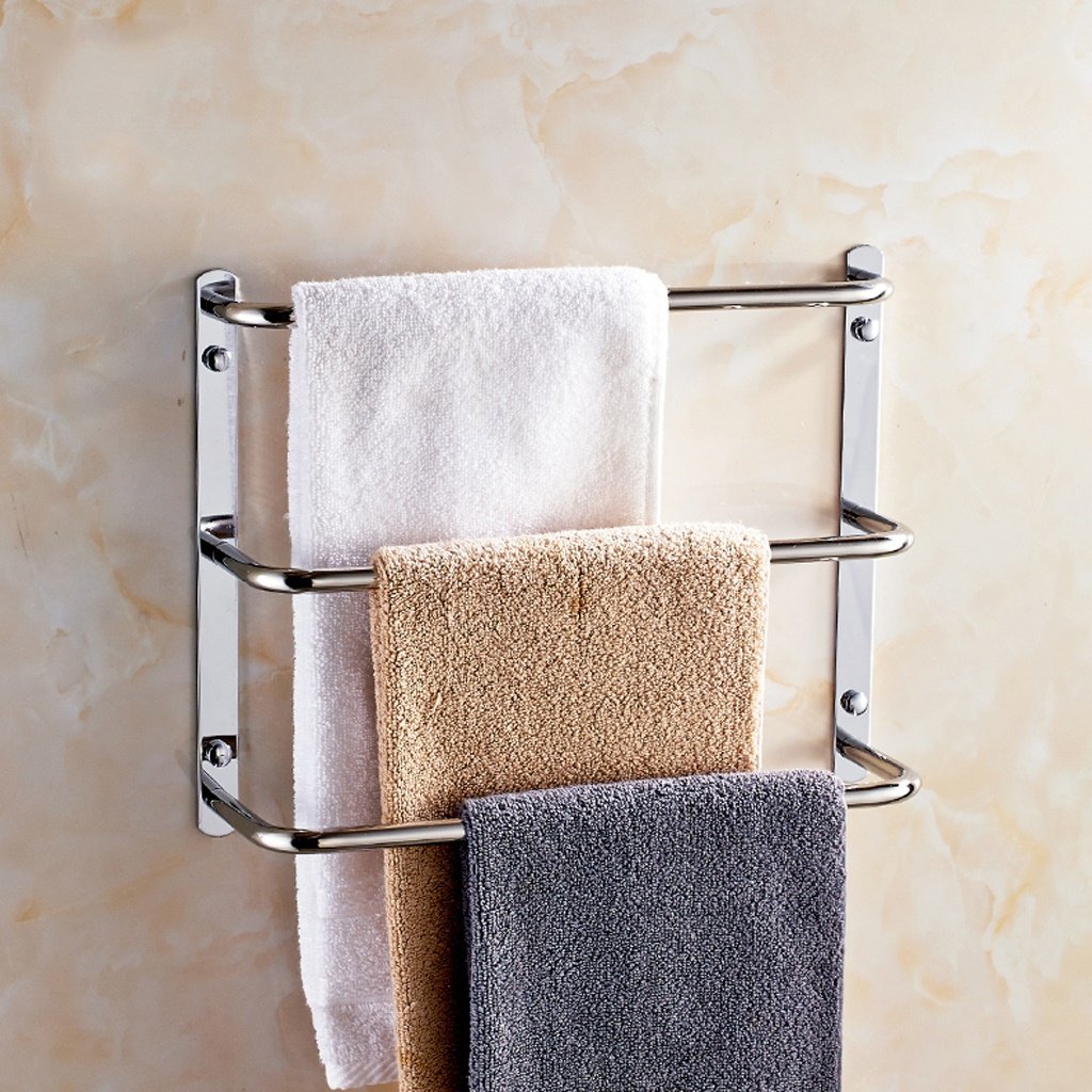 Porte-serviettes créatif haut de gamme en acier brossé pour une décoration soignée