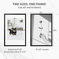 Vista 452 de Fun Memories Portarretratos de metal de 16 x 20 pulgadas con paspartú de 11 x 14 pulgadas, acabado de aluminio cepillado, parte delantera de vidrio