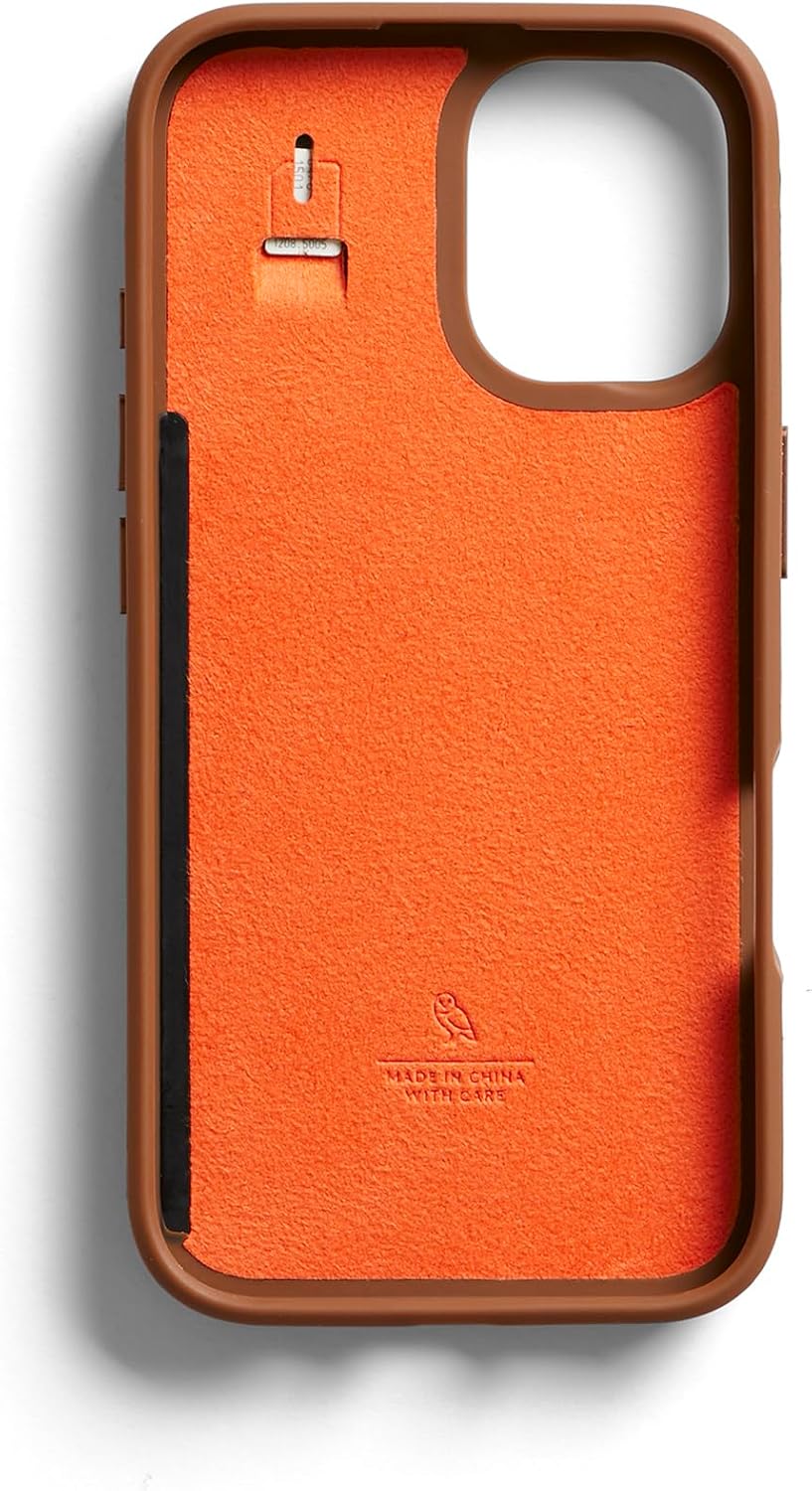 Bellroy Phone Case – 3 Card for iPhone 16 Plus (Leather iPhone case, Phone Wallet) - Sienna - Image 2