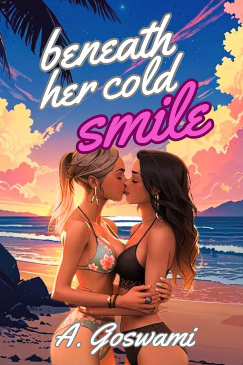 Beneath Her Cold Smile: An Age-Gap, Enemies To Lovers Sapphic Romance (The Beach Babes)