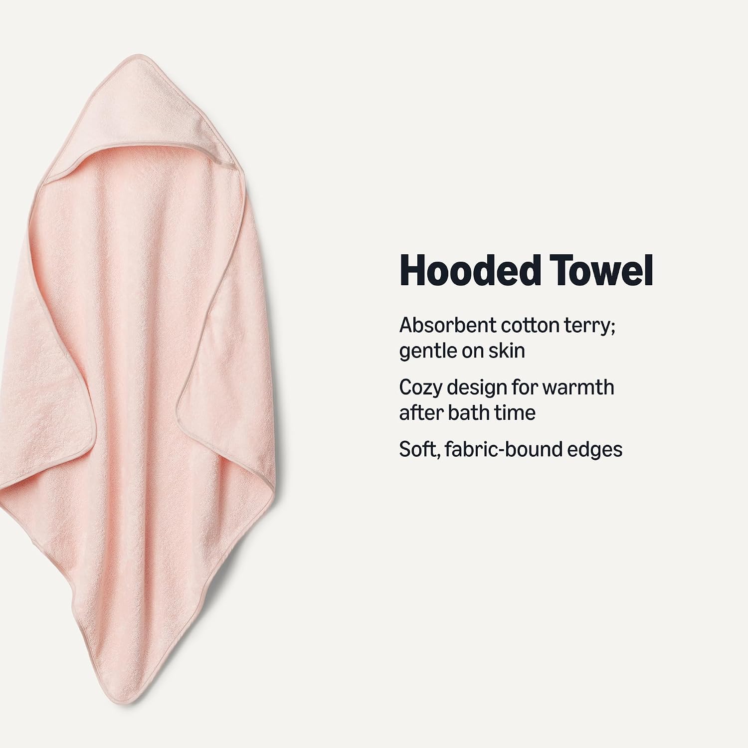 Amazon Essentials x Sofia Grainge Unisex Babies' Hooded Bath Towel
