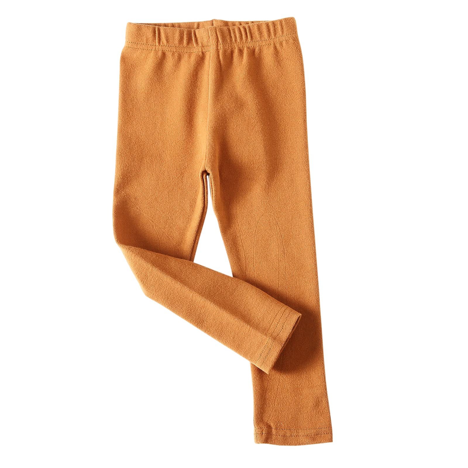 NiyageToddler Kids Girls Basic Solid Soft Cotton Leggings Ankle Length Stretch Pants