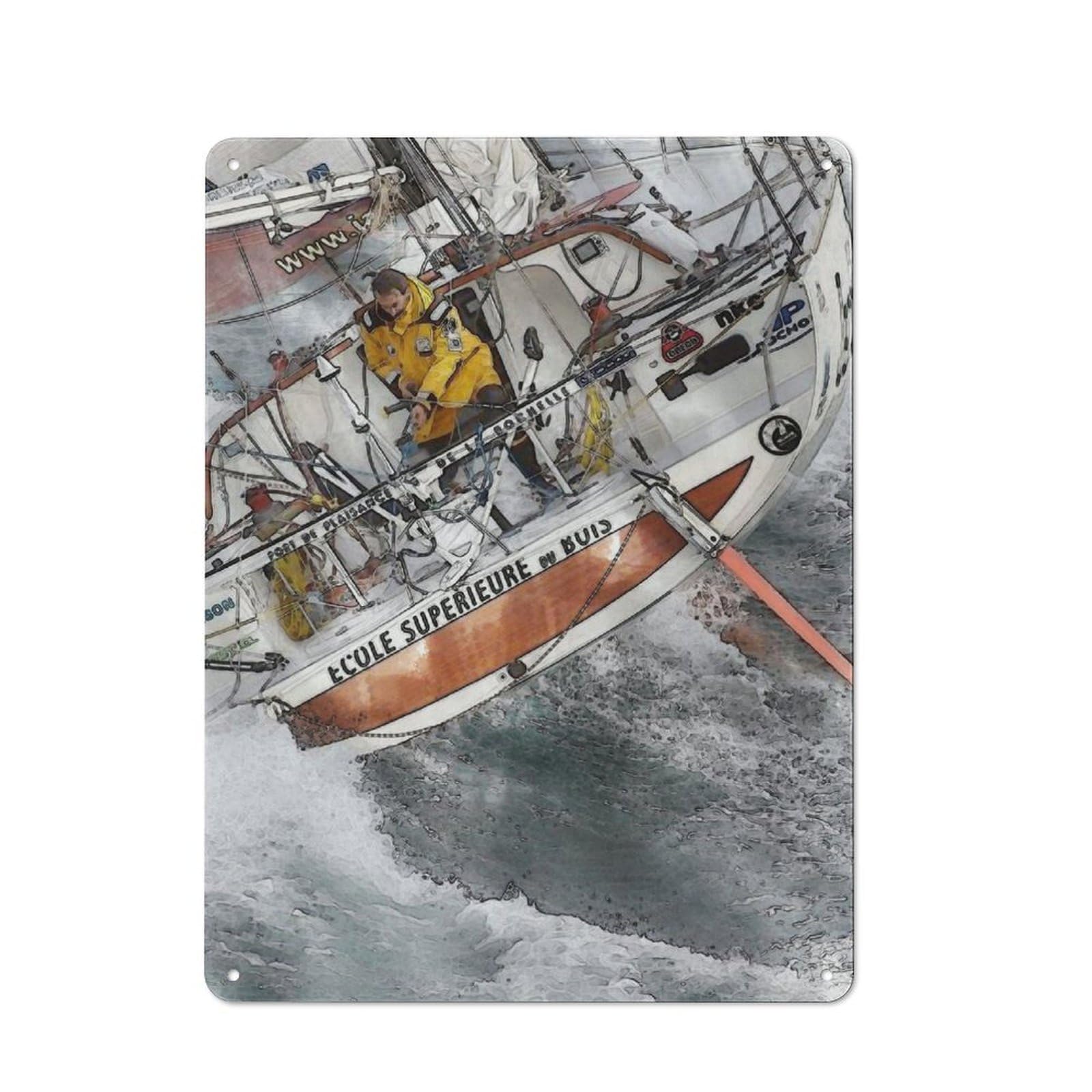 Junmoney The Lone Sailor Tin Sign 40X30cm With For Home Bar Wall, Retro Decor, Suited To Home Bar Decor Fans