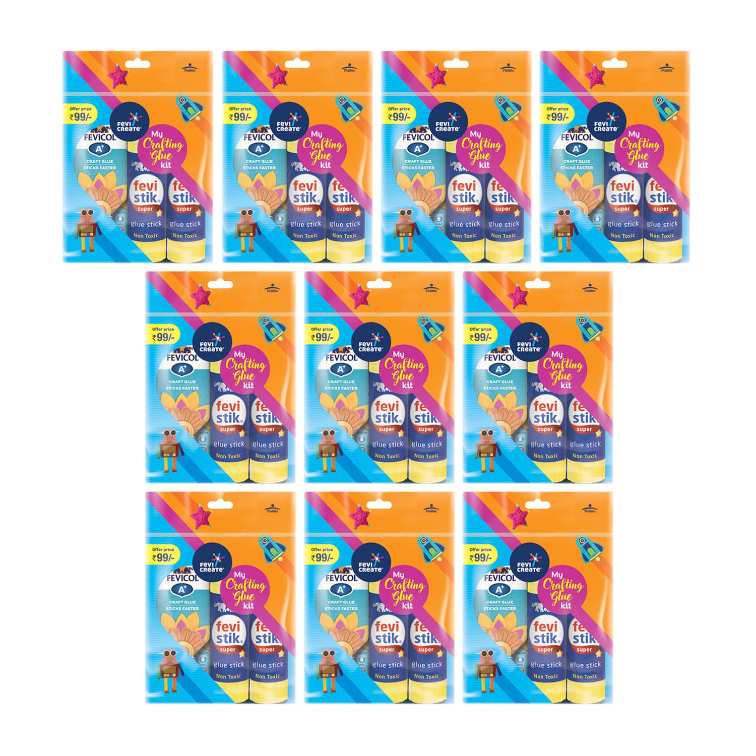 Fevicreate MY CRAFTING GLUE KIT, pack of 10 (B0BW9BLW8B) Amazon Price History, Amazon Price Tracker