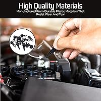 Vista 4 de Bolt Dropper Clips de retención de parachoques con cuentagotas atrevidos, kit de sujeción de plástico para automóvil, cuerpo automotriz, juego