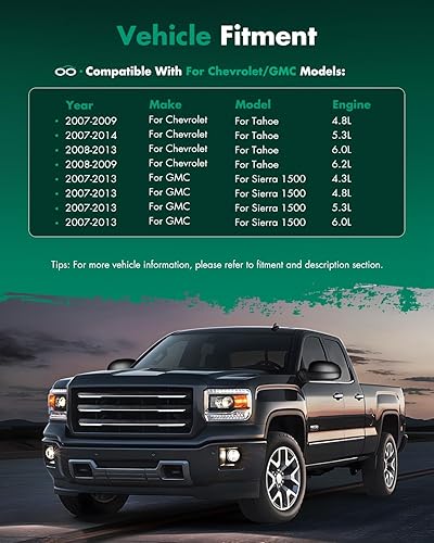 Miniatura 7 de Scitoo set de par de espejos retrovisores eléctricos climatizados para Chevy GMC Silverado Sierra 1500 o 2500, HD o 3500 HD modelos 2007 a 2013,