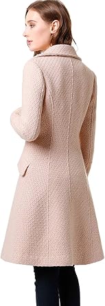 BGSD Women Boucle Wool Blend Walking Coat