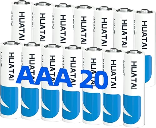 Alkaline Batteries 1.5V AAA 20 Value Pack Batteries Triple A Batteries, Long-Lasting Power for Low-Drain Devices - Remote Controls, Clocks, Toys, Keyboards & More