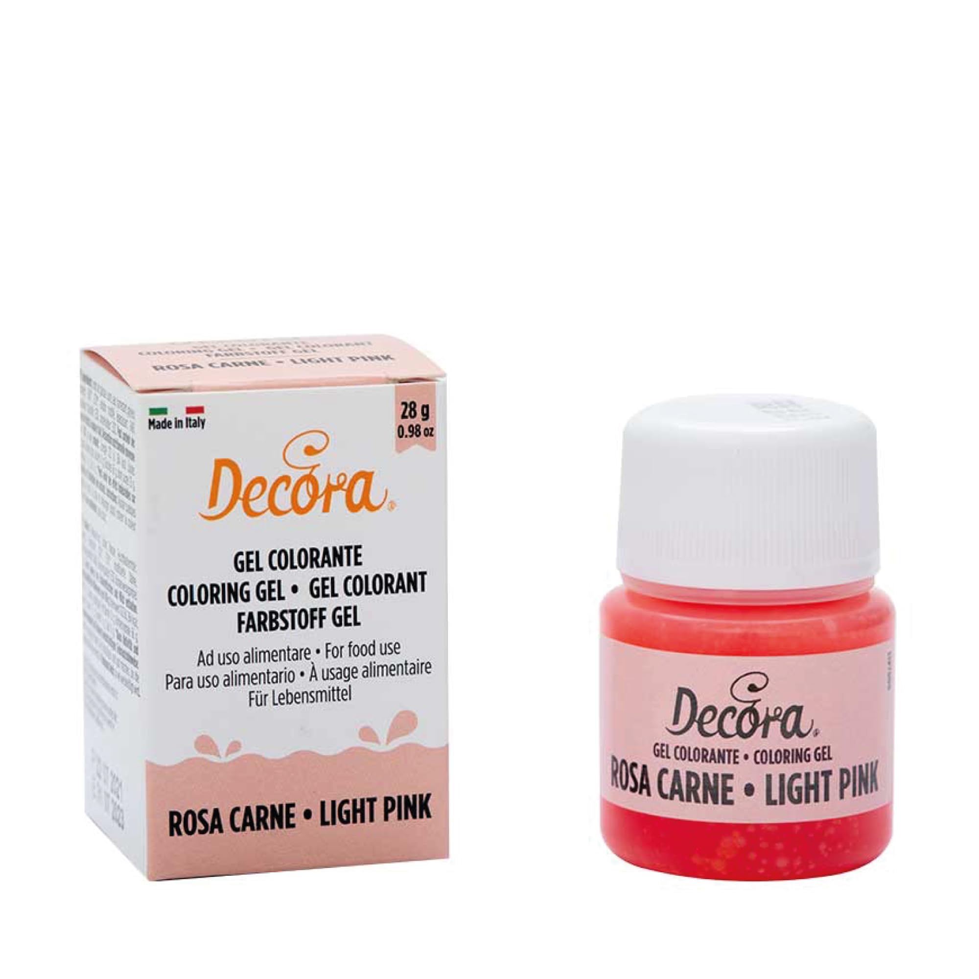 Decora 9600823 Gel Colorante Decora Rosa Carne 28 G, dal colore intenso e brillante