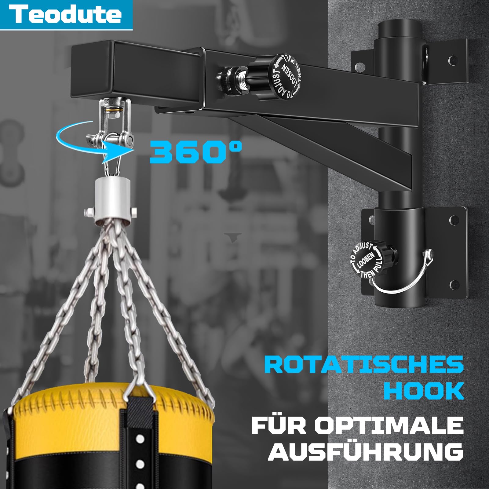 360kg Réglable & Rotatif Support Sac de Frappe