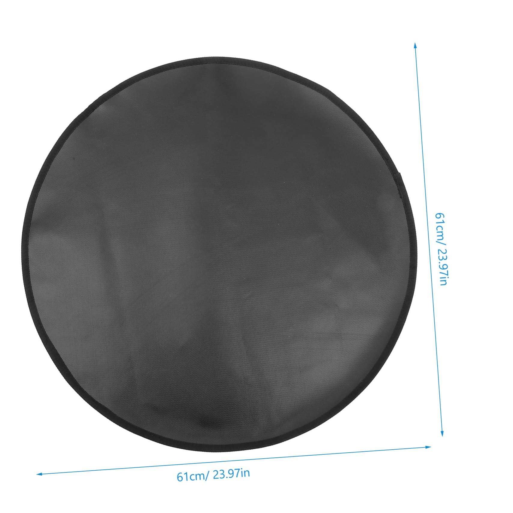 BESPORTBLE Fire Mat Portable Camping Grill Mat Grills Grill Pads for Outdoor Grill Fireproof Cushion Convenient Fire Mat Fiberglass Fire Mat Grill Supply Black Aluminum Foil Fiber