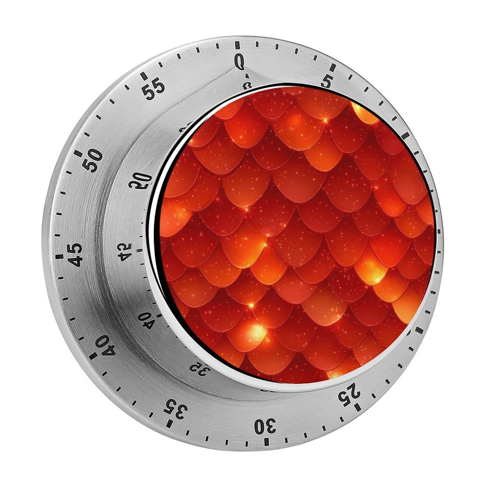 Glowing Dragon Scales Magnetic Timer for Kitchen Cooking Productivity Stainless Steel Timers with Alarm