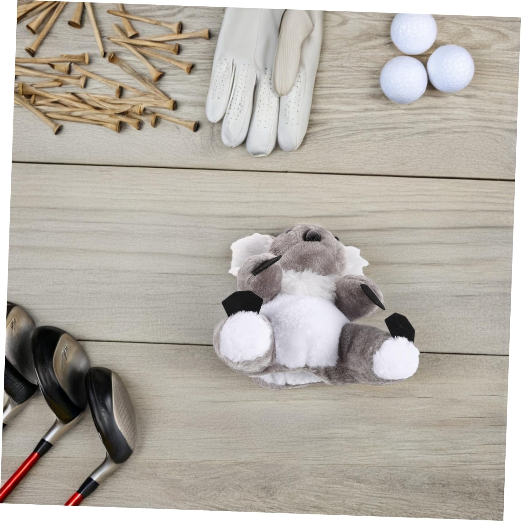 BESTonZON Fundas para Palos De Golf De Peluche Forma De Funda para Driver y Fairway Accesorio Divertido para Golf Campos
