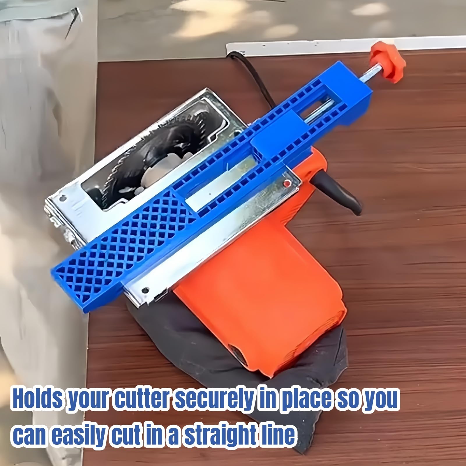 Adjustable Cutting Machine Base Guide,Adjustable Base Guide,Precision Wood Cutting Guide,Adjustable Machine Cutting Guide,Portable Adjustable ABS Cutter Holder,Circular Saw Guide,Cutting Guide Rail - Image 2