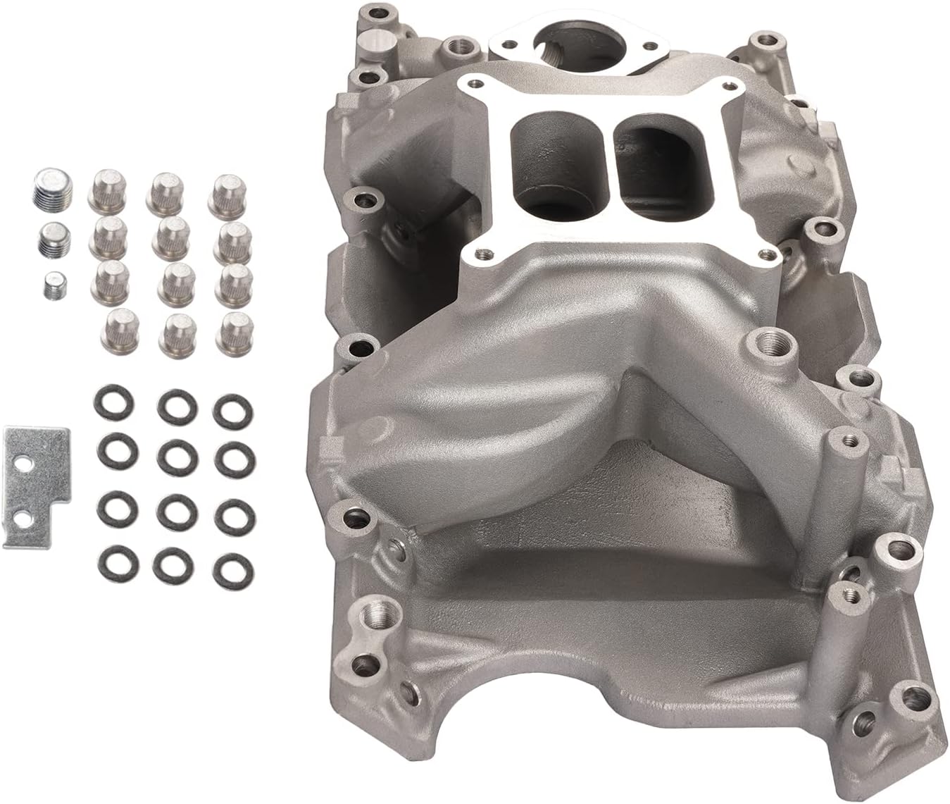 Small Block Air Gap Intake Manifold Dual Plane Replacement for 1967-2003 Chrysler LA Magnum 5.2/5.9L # 318 340 360 DM-3812# 421293A-4440