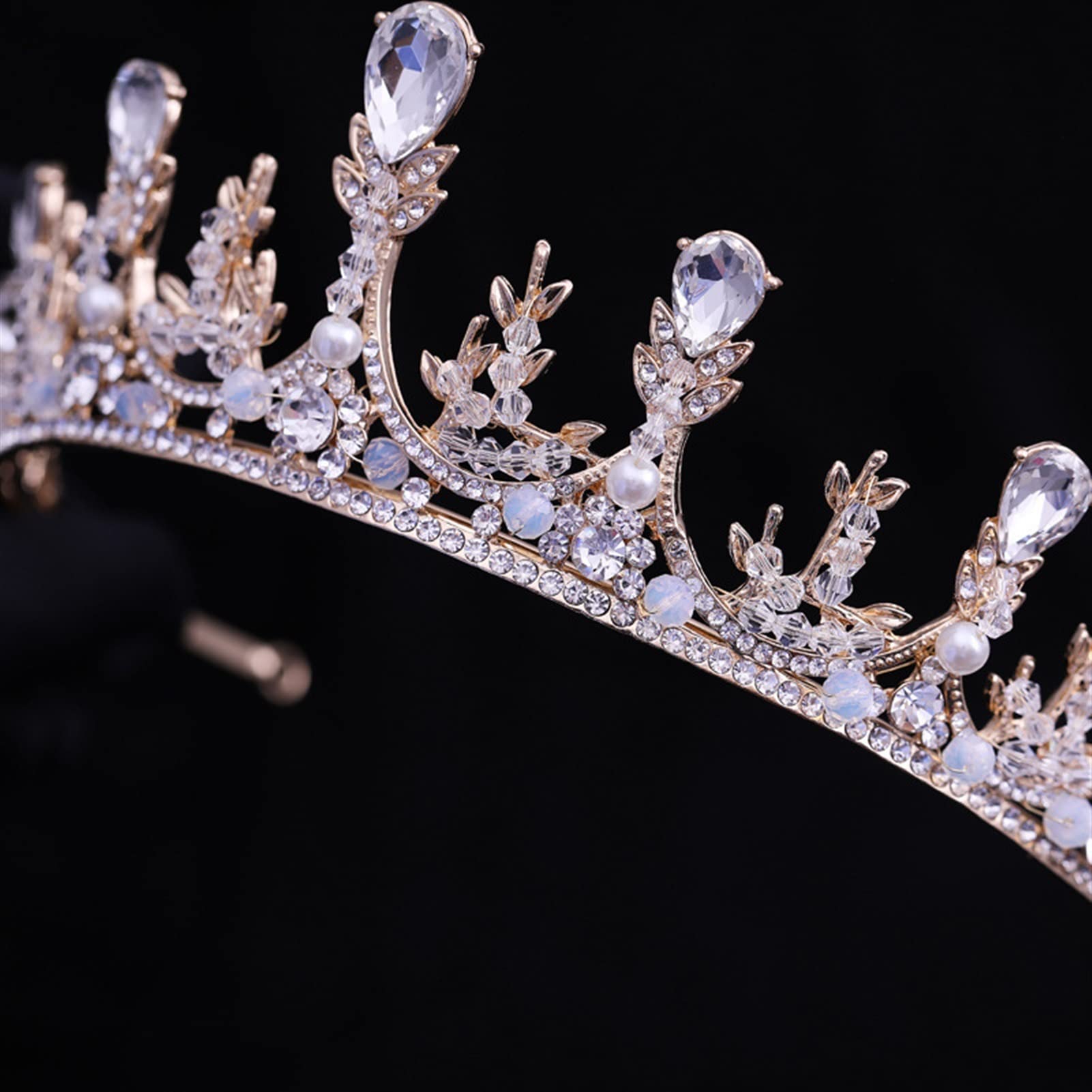 Tocados de Boda Novia Crown Princess Accesorios for el Cabello de la Boda Crown Accesorios for el Cabello Decoración de la Boda Tocado Novia