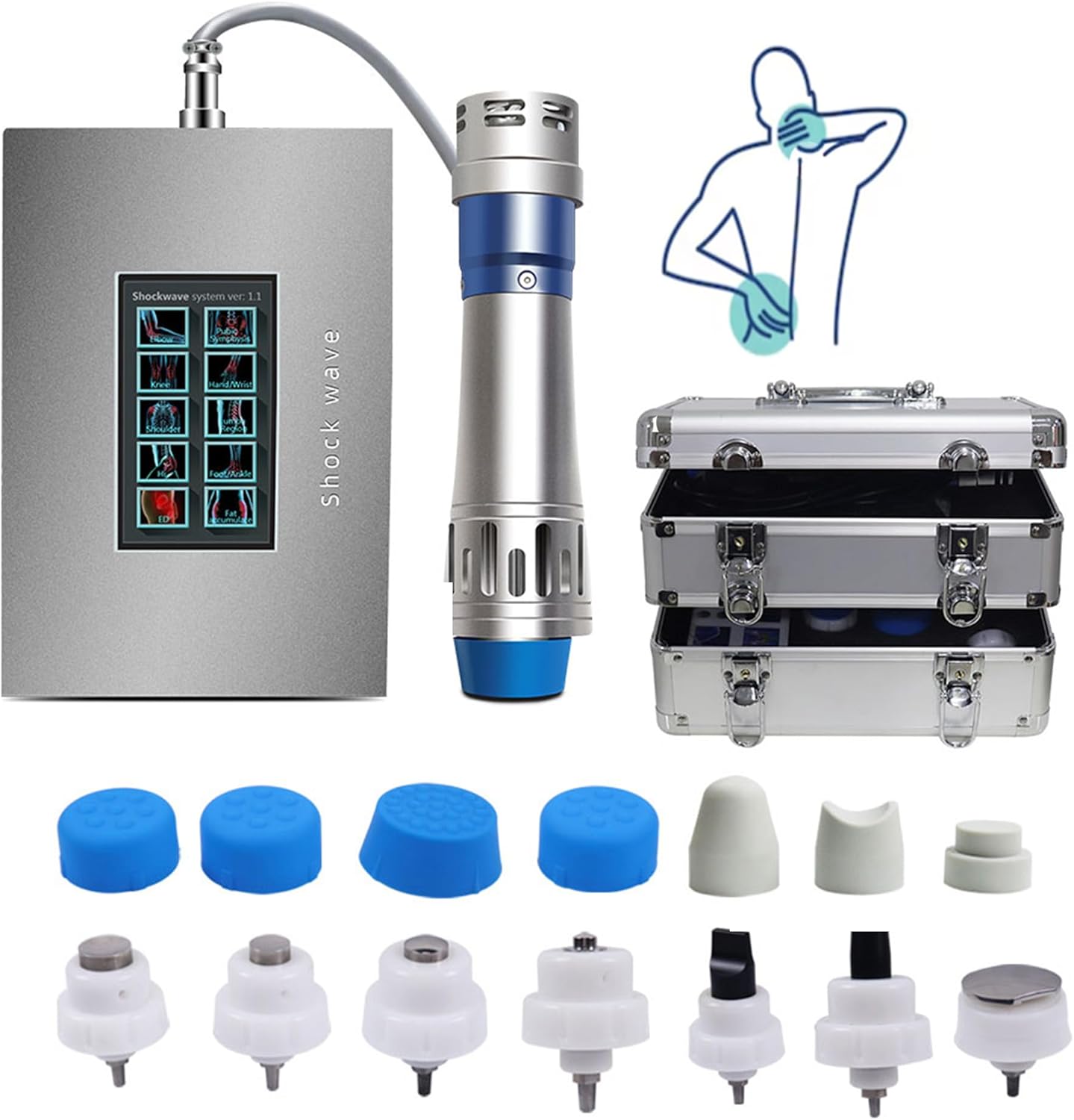 Amazon.com: Extracorporeal Shockwave Therapy Machine for Muscle Pain ...