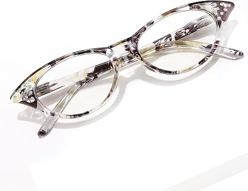 Miniatura 1 de FEISEDY Retro pequeño ojo de gato ligero gafas de lectura antirreflejo digital fatiga ocular para las mujeres B0042