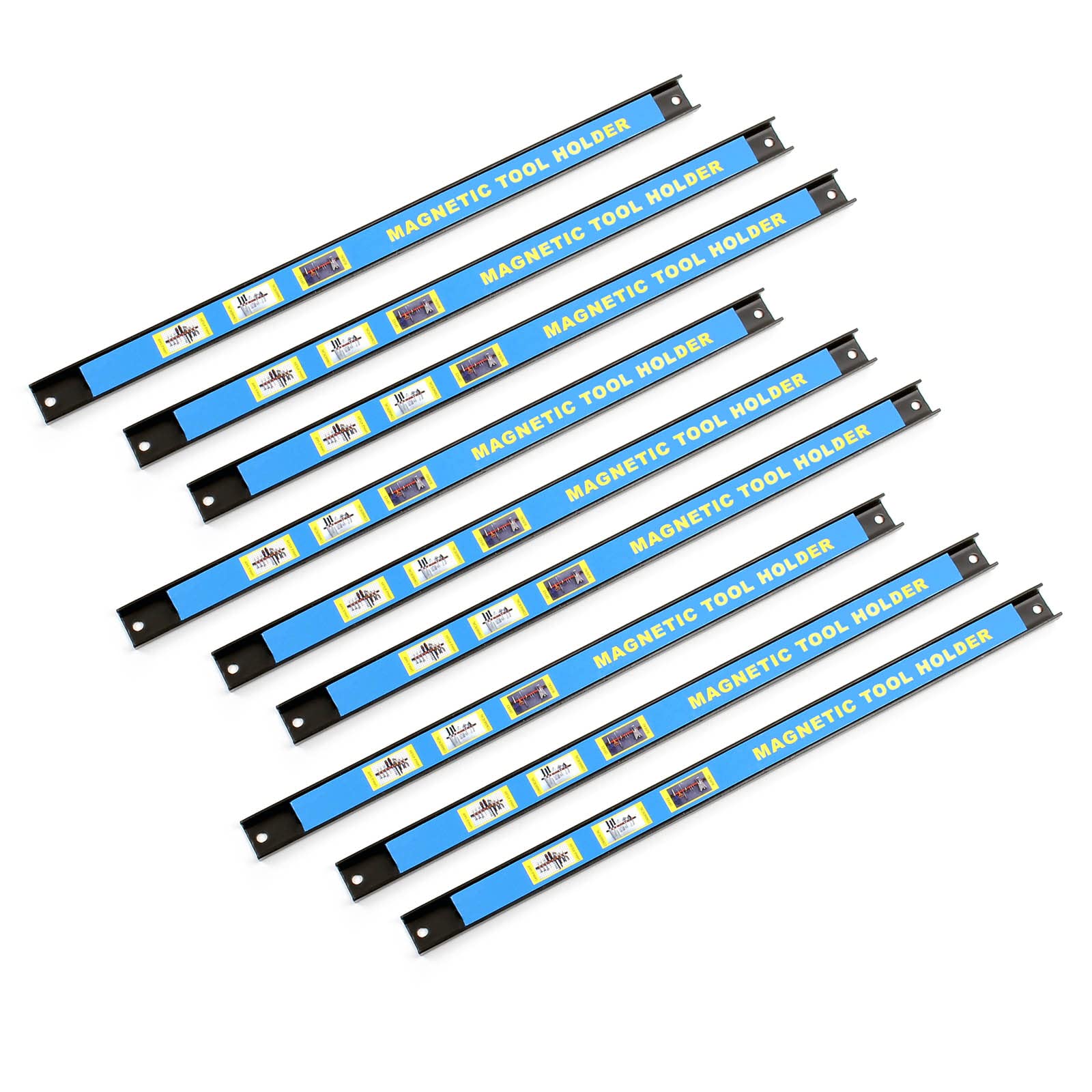 Set di barre magnetiche 9x46 cm porta utensili attrezzi montaggio a parete per officina