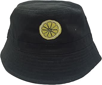Lemon (Roses) Embroidered Bucket Hat 'The Reni' : Amazon.co.uk: Fashion