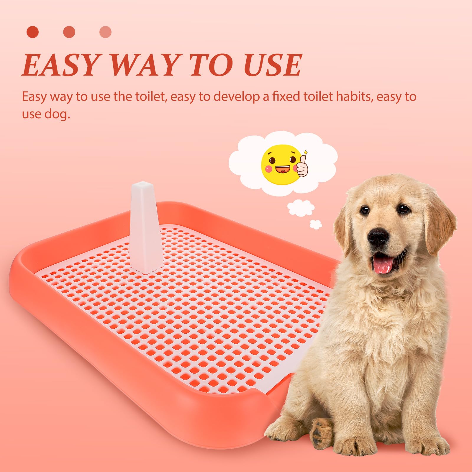 Ciieeo Toilette per Cani da Interno in Pp Leggero e Portatile Superficie Antiscivolo, Come Tappetino Igienico per Cuccioli e Addestramento Domestico