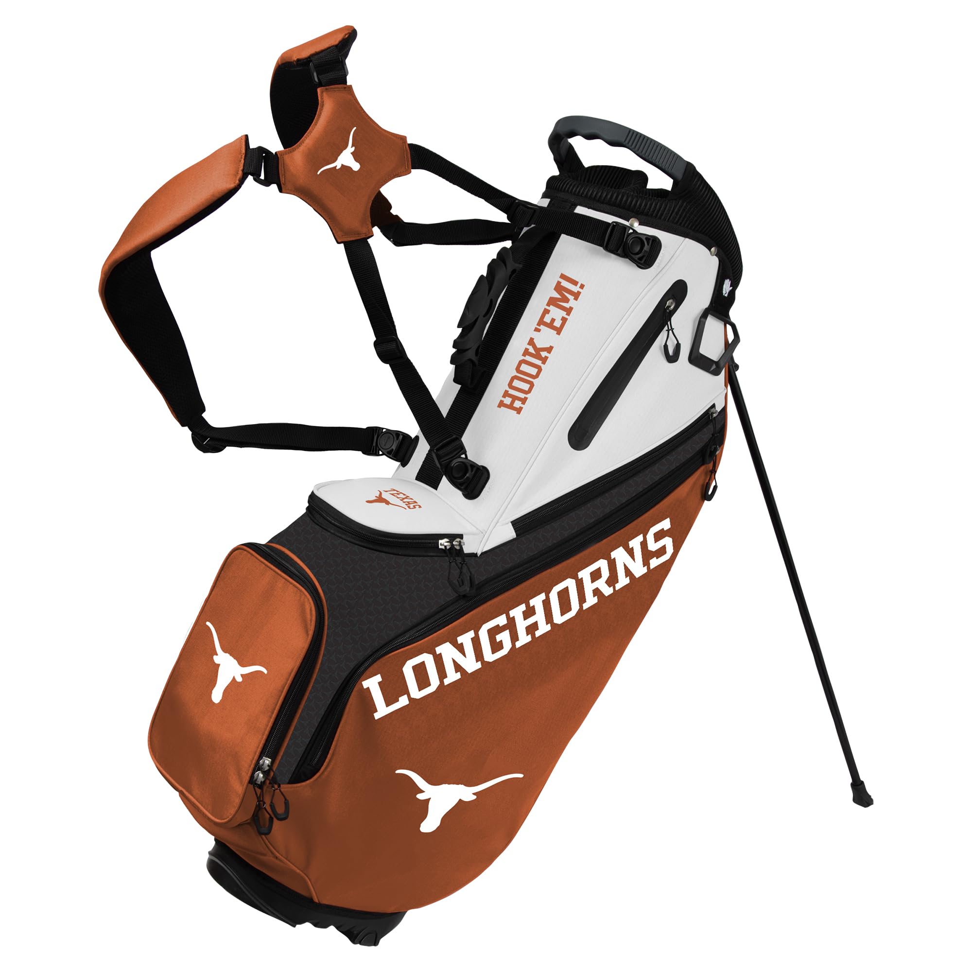 Team Effort Back Nine Stand Bag NCAA Texas Longhorns