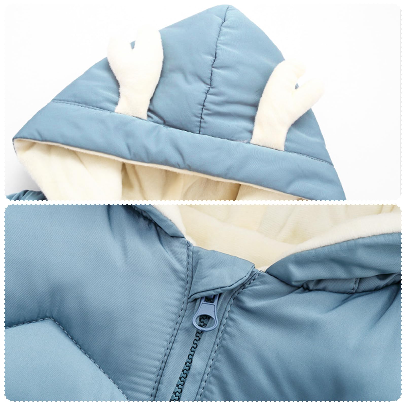 Tute da Neve Neonato Pagliaccetto con Cappuccio Bambini Bambine Tuta Inverno Tuta de Sci Ragazza Ragazzi