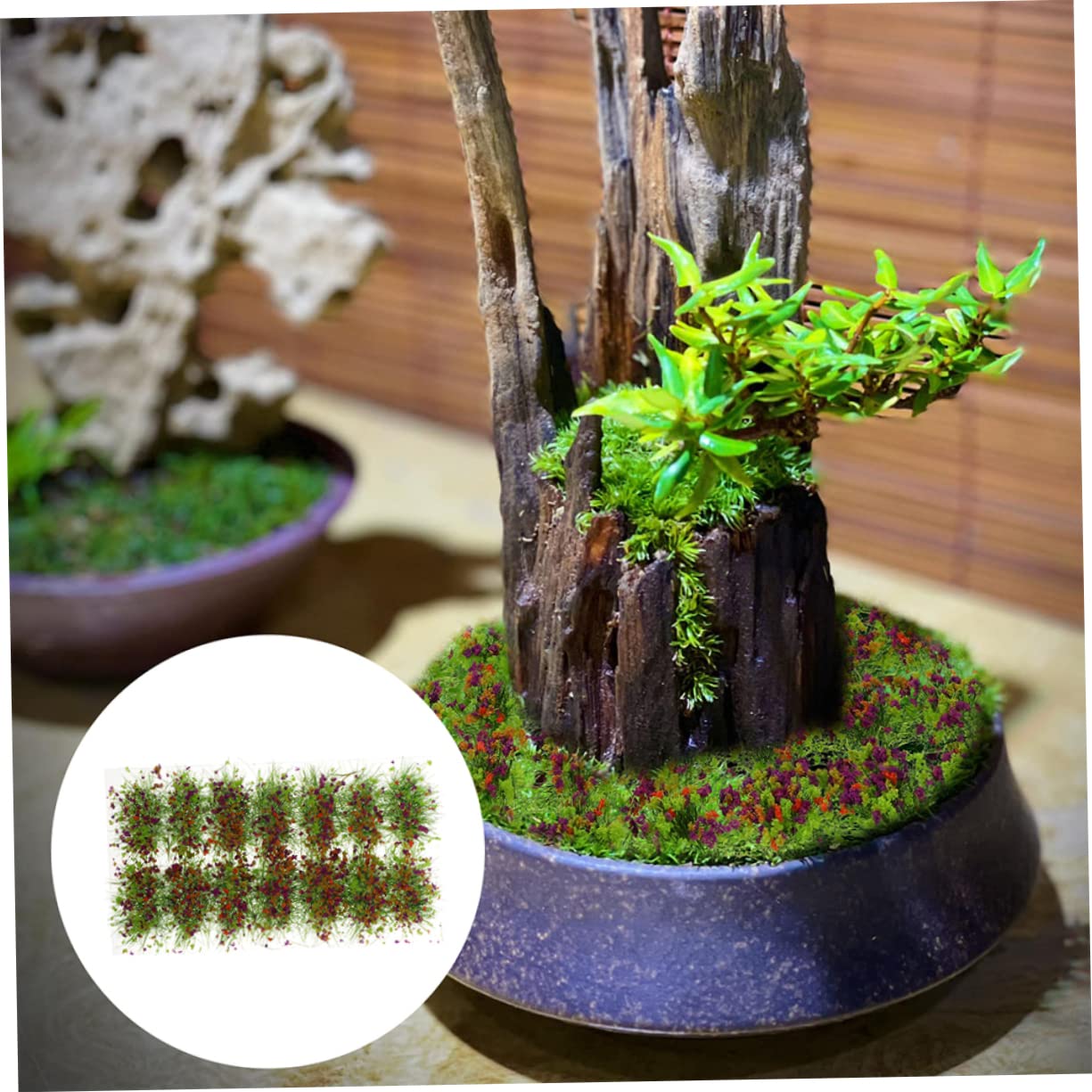 Cespugli Finti Statica Per Modellismo Ferroviario Miniature e Diorami Decorazione Per Paesaggi e Zen Facile Da Applicare
