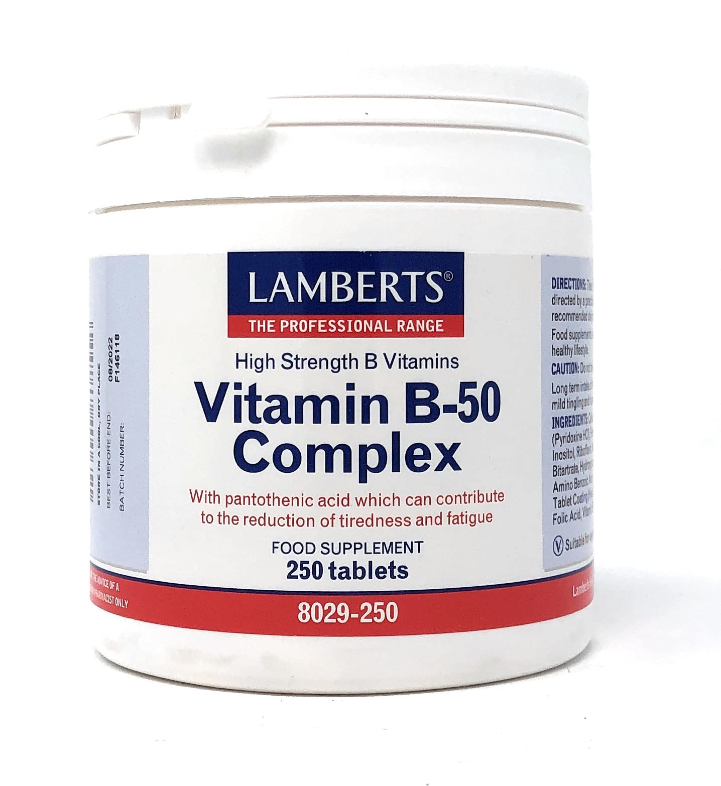 LambertsVitamin B-50 Complex 250 tablets