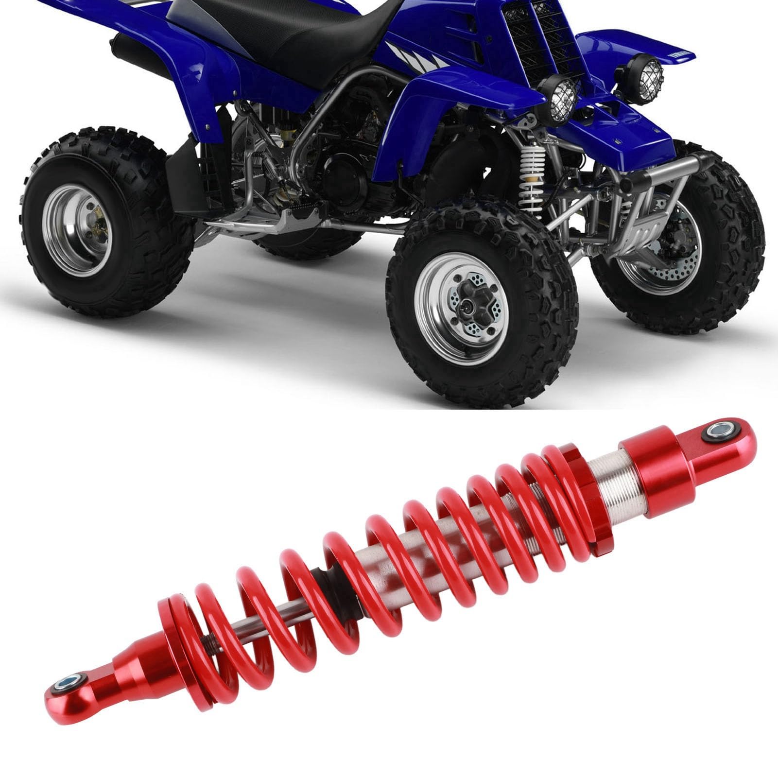 Amortiguador trasero universal de 14,2 pulgadas con amortiguación ajustable, amortiguador de muelle para suspensión de motocicleta y ATV, compatible con TaoTao, Lifan y karts,
