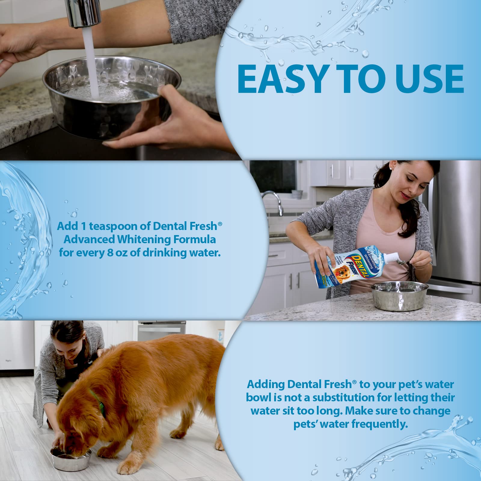 Buy Dental Fresh Advanced Whitening Water Additive for Dogs Dog Teeth