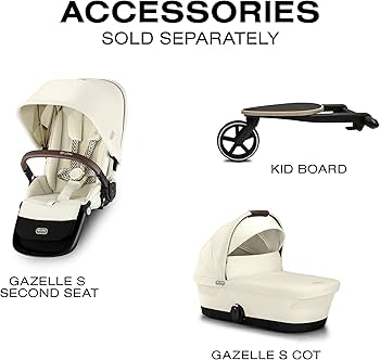 Amazon.com : Cybex Gazelle S Stroller Modular Double for Infant