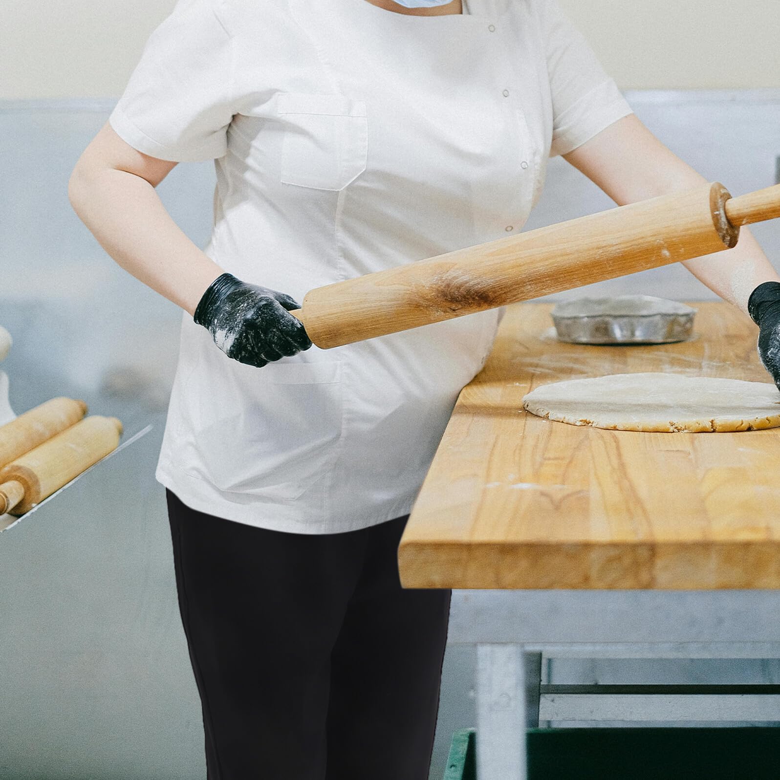 Pantalone Chef Nero in Tessuto Aria per Cucina Uomo Donna Lavoro Estivo Respirante vestibilità