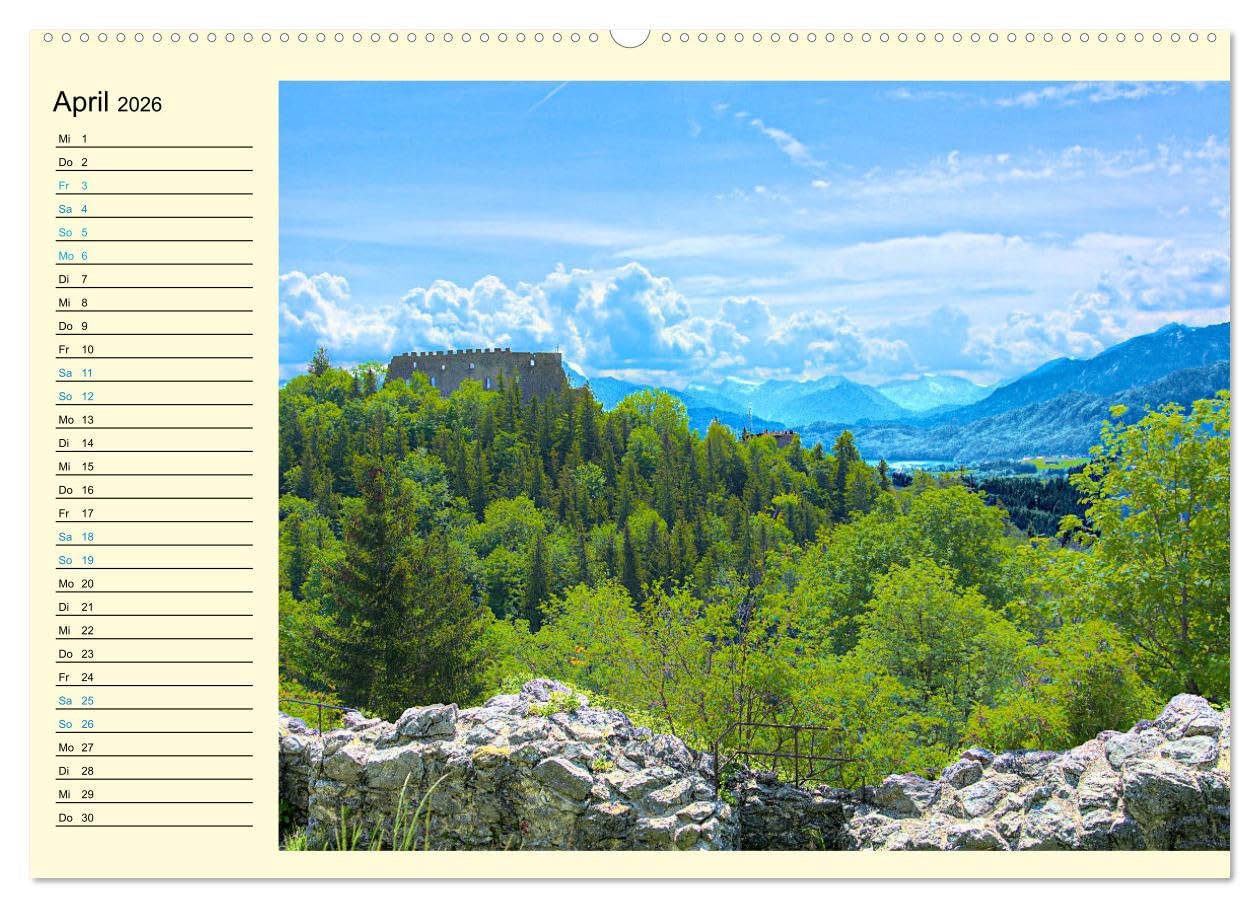 Bayern - Idylle zwischen Allgäu und Bayerischen Alpen (hochwertiger Premium Wandkalender 2026 DIN A2 quer), Kunstdruck in Hochglanz: Impressionen aus Bayerns Alpenvorland (CALVENDO Natur)