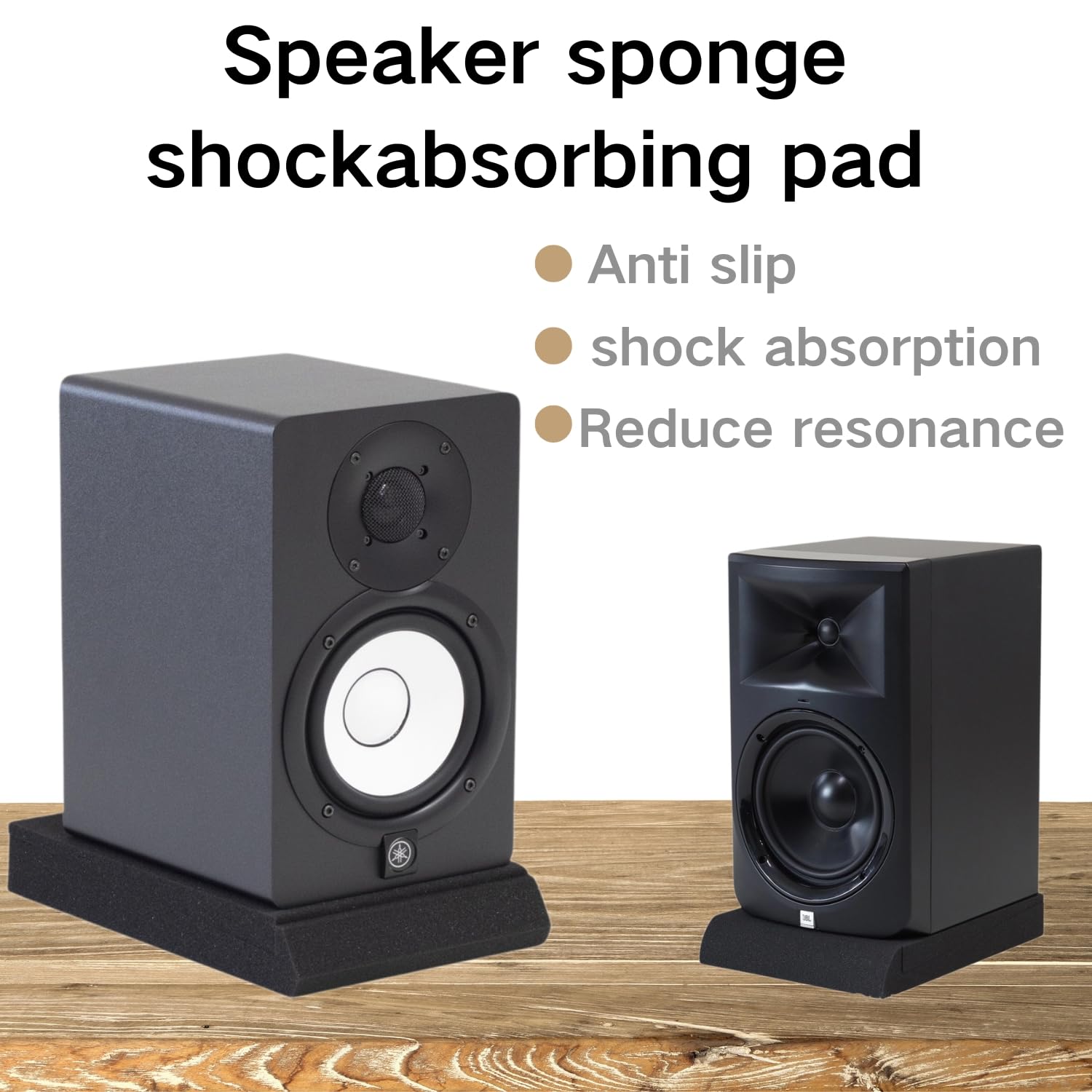 2PCS 20x28x4.2cm Speaker Sound Insulation Mat Soundproofing Mat Acoustic Foam Board Sponge Sound Absorbing Pad Sound Reinforcement Cushion