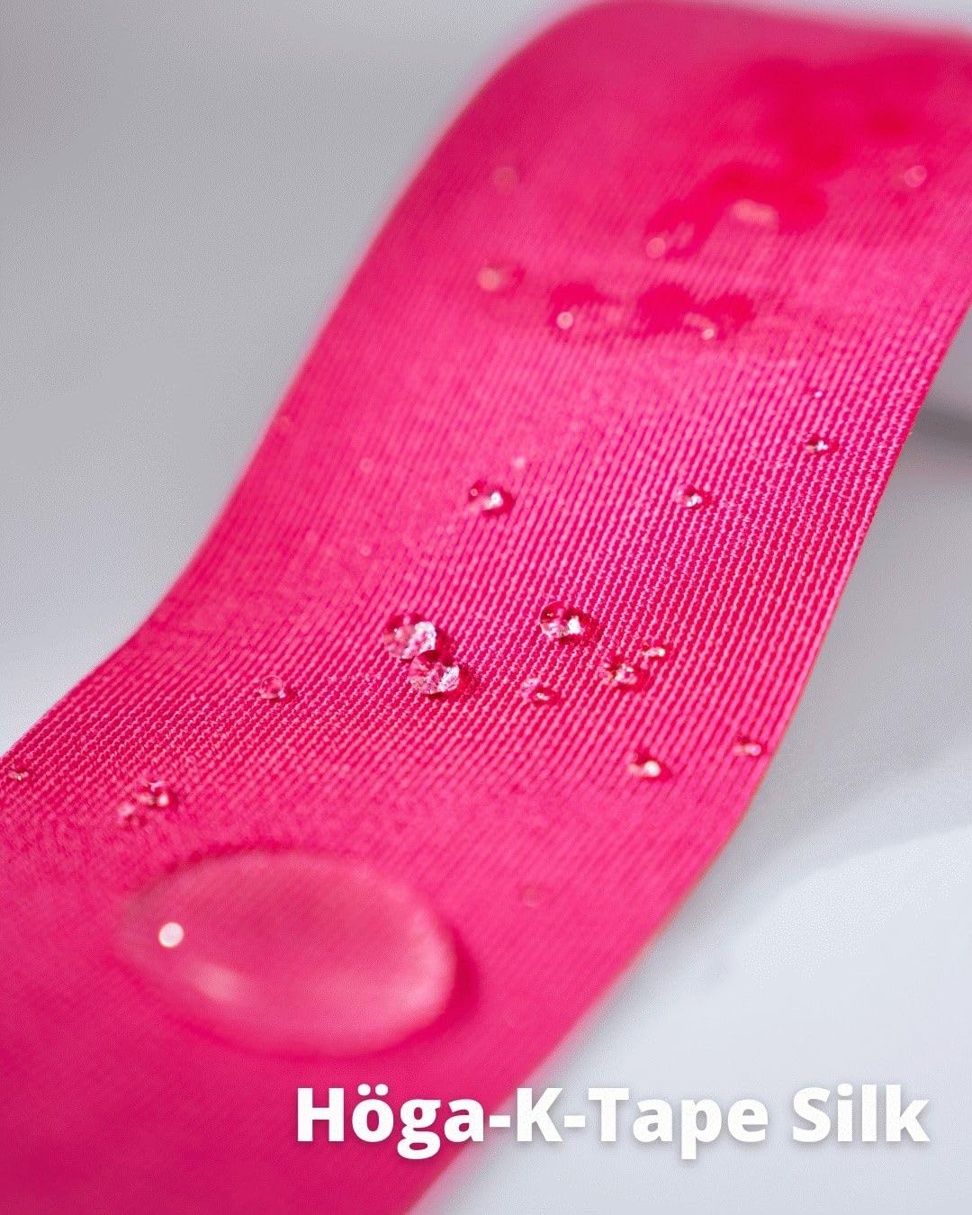 Höga-K-Tape-Silk czerwona taśma kinezjologiczna o jedwabnej jakości, 5 cm x 5 m