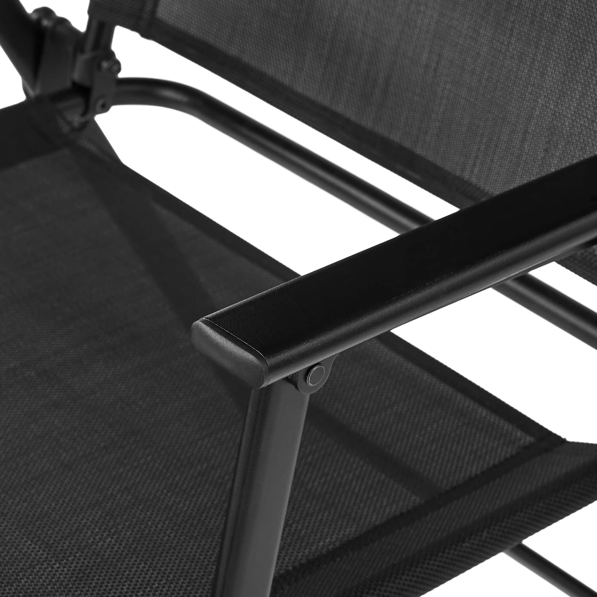 mainstays greyson square outdoor patio steel sling folding chair teal