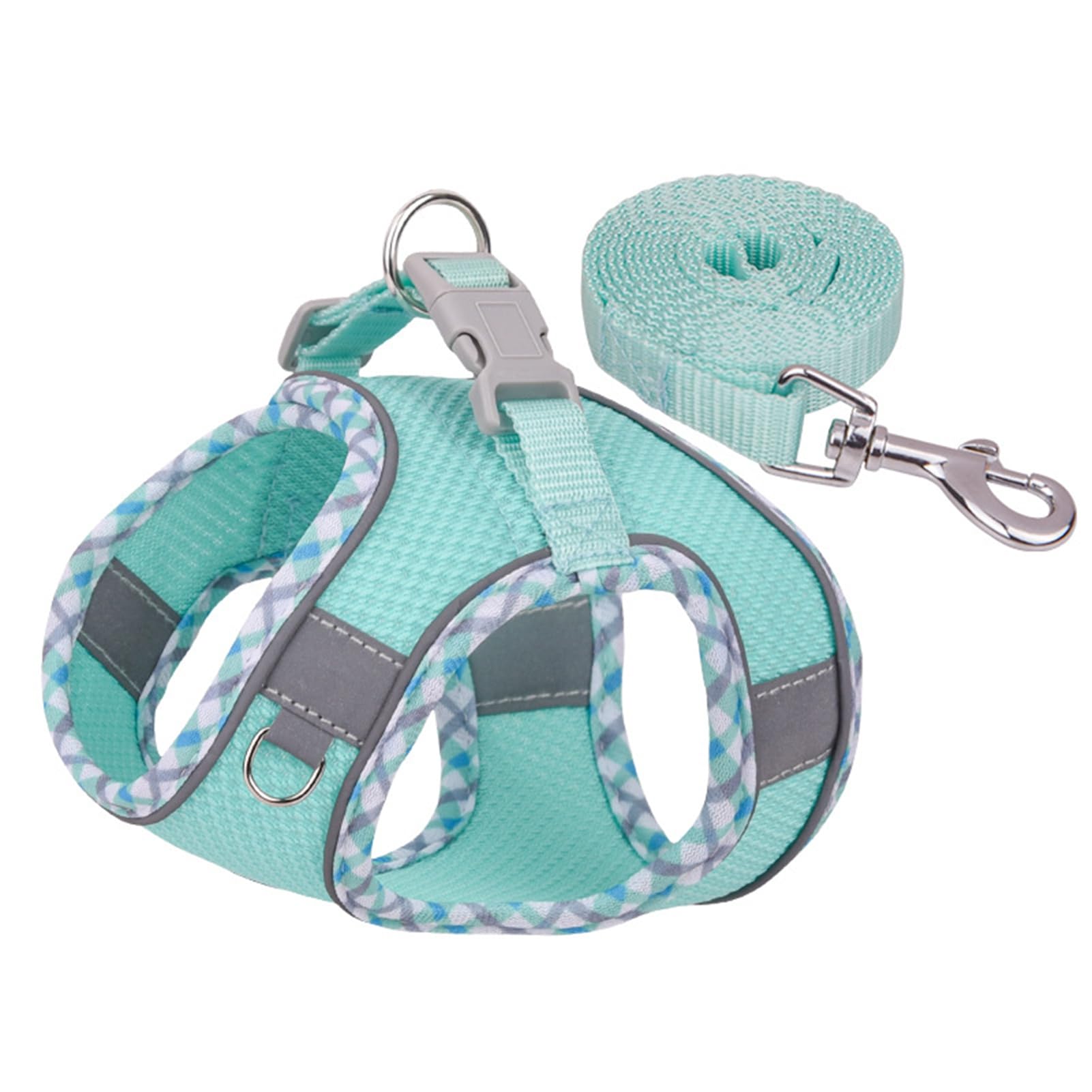 Pet Harness Dog Harness with Leash Tear Resistant Pet Supplies Green S