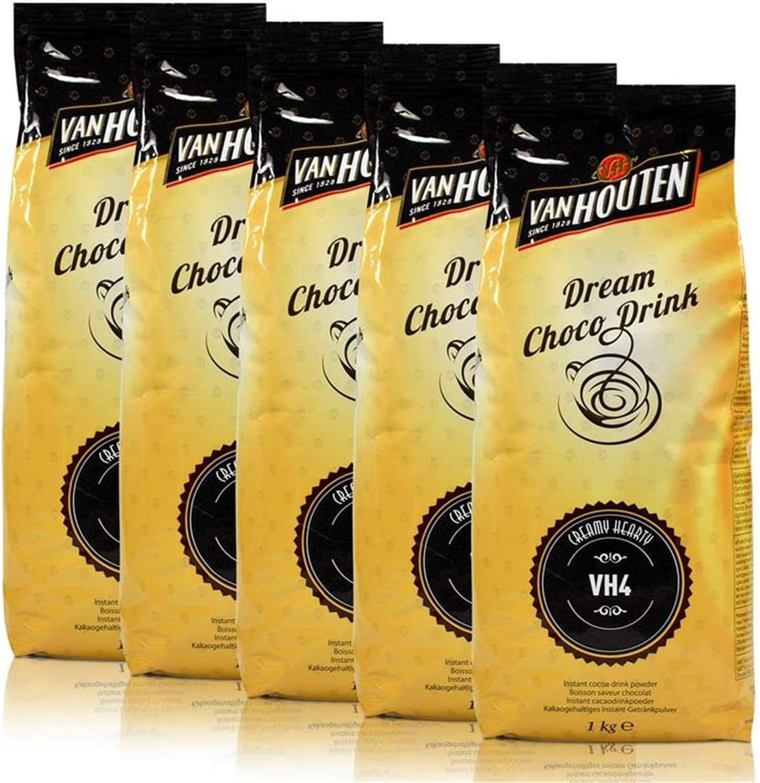5 x Van Houten dream Choco drink cocoa drinkpowder 1 kg