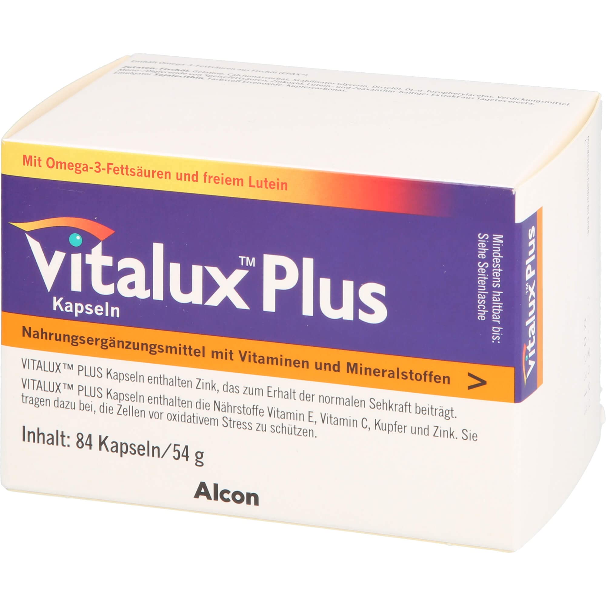 Vitalux Plus Lutein und Omega 3, 1er Pack (1 x 84 Stück)