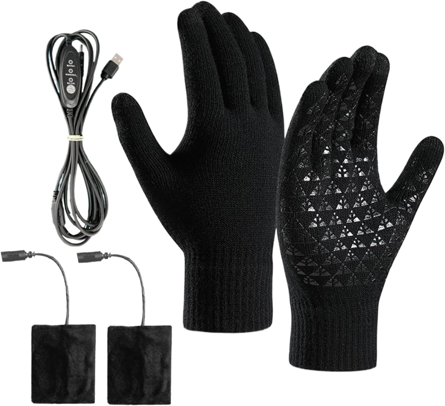 Heated Gloves - Electric Heating Gloves,Touchscreen Cold Weather Mitten Hand Warmer for Motorcycle Riding Hunting Winter Cycling Skiing Hiking Outdoor