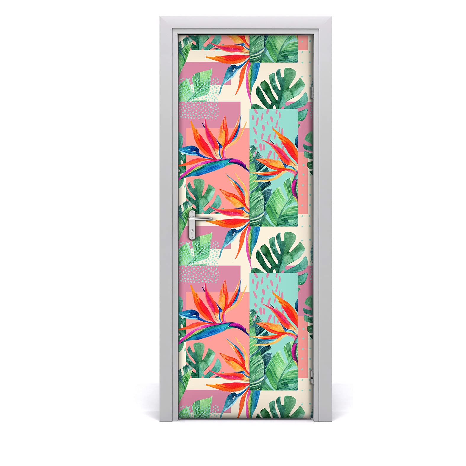 Autocollant de porte imperméable 85x200cm lavable et Magic-Stick
